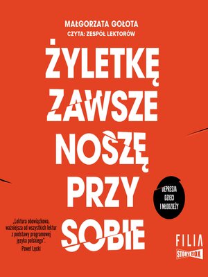cover image of Żyletkę zawsze noszę przy sobie. Depresja dzieci i młodzieży